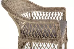 "Сицилия" плетеный стул из искусственного ротанга, цвет соломенный