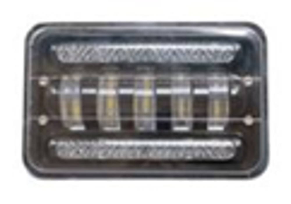 Прожектор LED-СТГ -прямоуг 50W (170x110x80) 5Lenz+2LEDполосы (Д,Б) шт GQ0060Pro\GZ016\049-14-50W-LH
