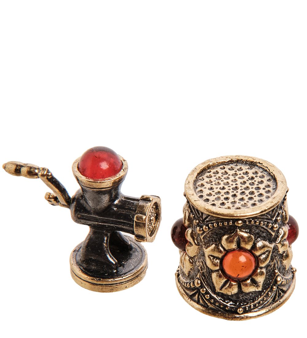 AM-3000 Наперсток «Ажурная мясорубка» (латунь, янтарь)