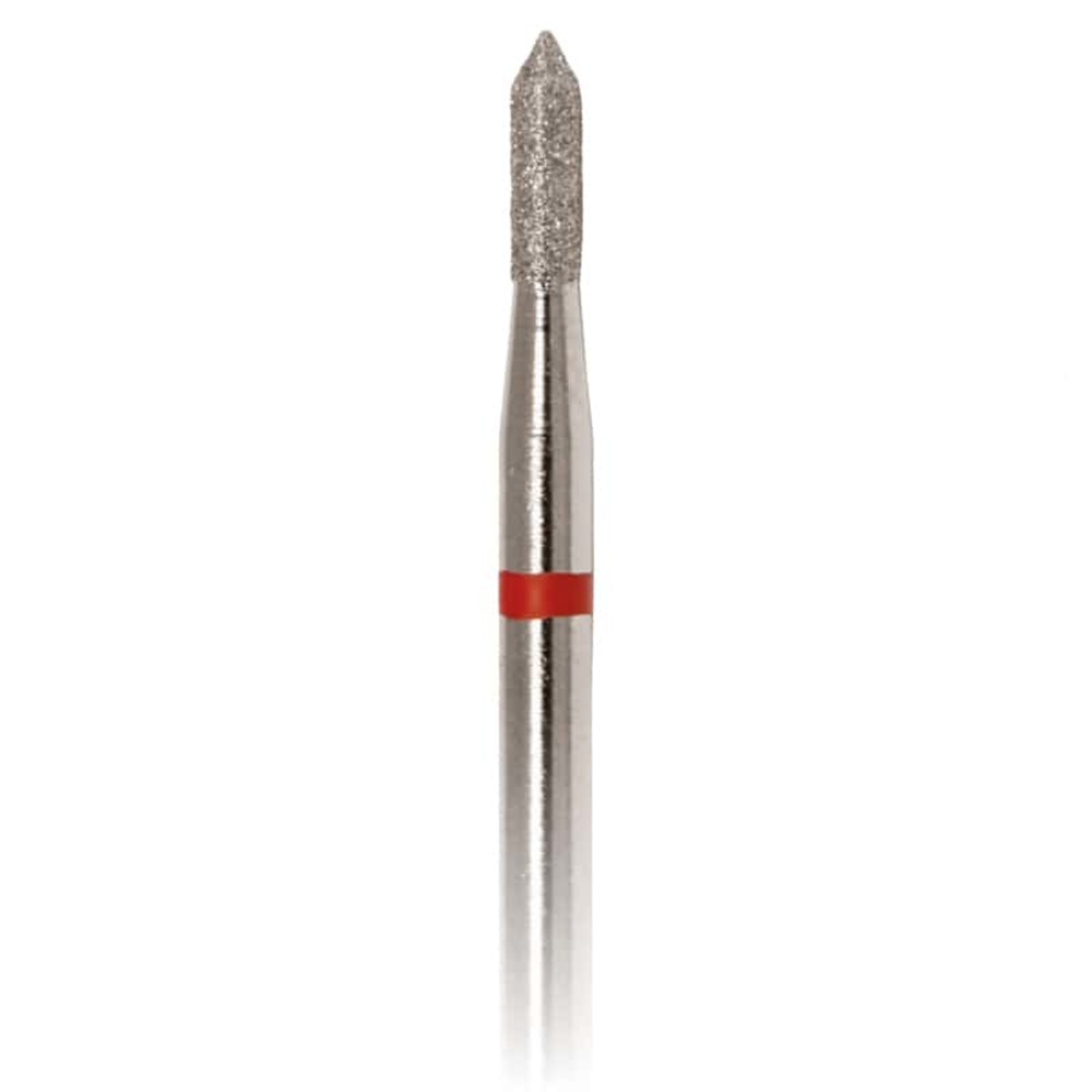 Фреза алмазная Цилиндр заостренный, 14 мм, красная
