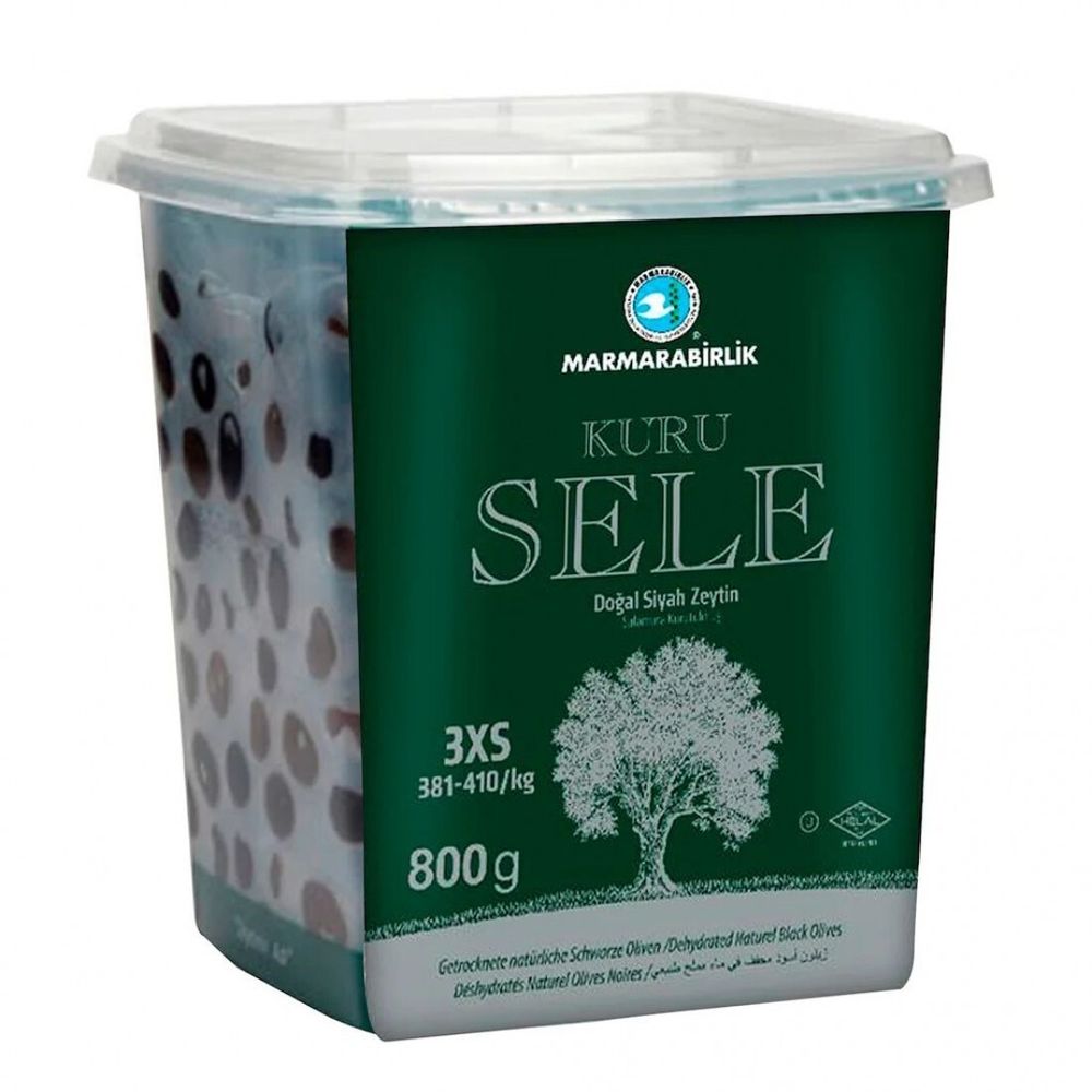 Маслины Marmarabirlik Kuru Sele 3XS вяленые 800 г 2 шт