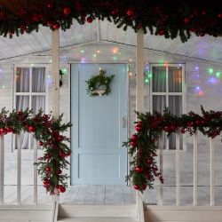 ULD-B25006-440-TTK MULTI IP44 Бахрома светодиодная с эффектом мерцания. 25м. Соединяемая. 440 светодиодов. Разноцветный свет. Провод прозрачный. ТМ Uniel