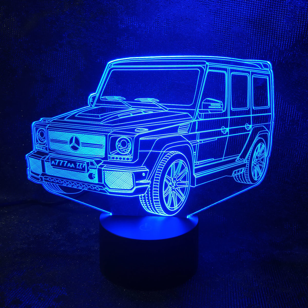 3Д-светильник "Мерседес Гелендваген - Mercedes-Benz G-класс (Гелик)"