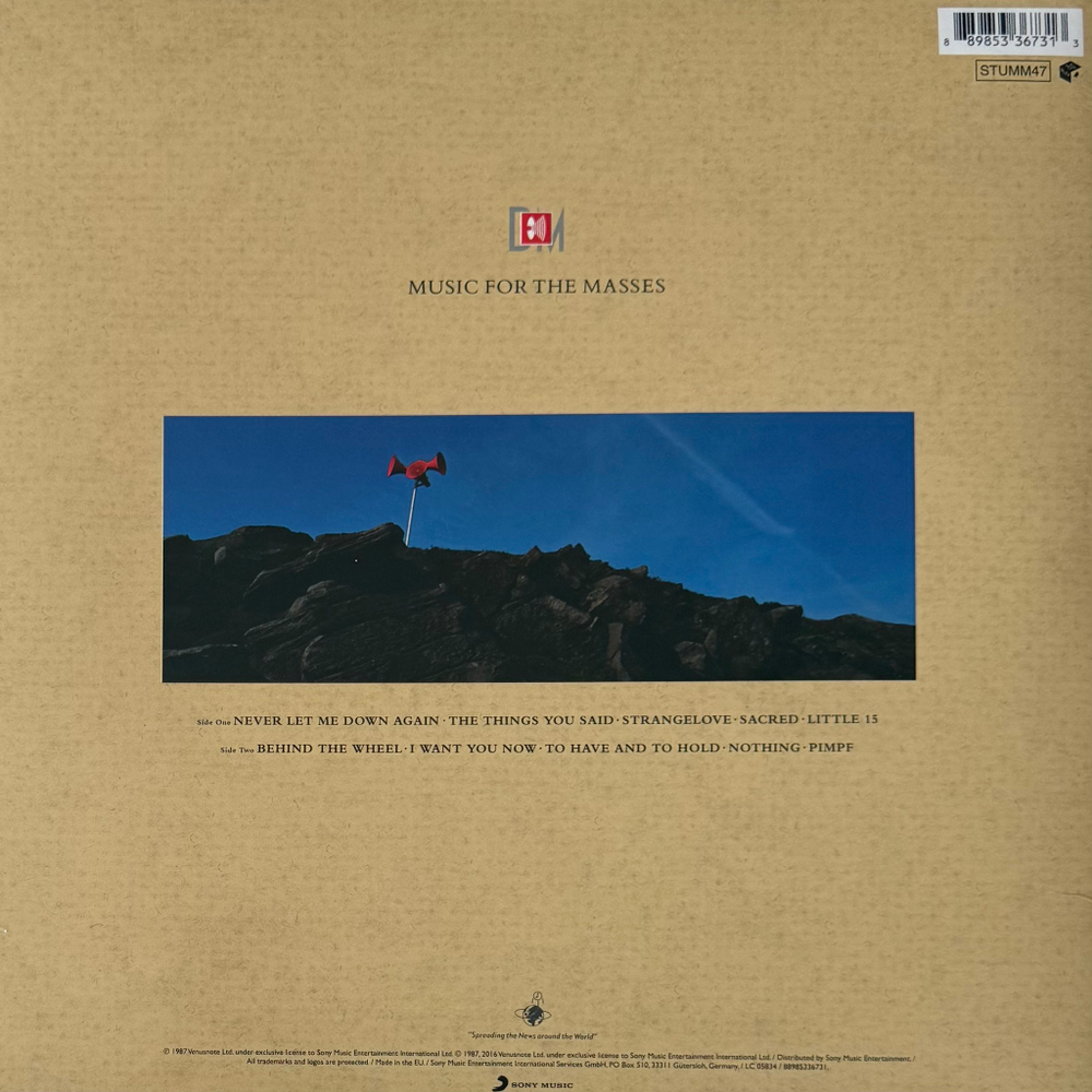 Виниловая пластинка Depeche Mode ‎– Music For The Masses LP
