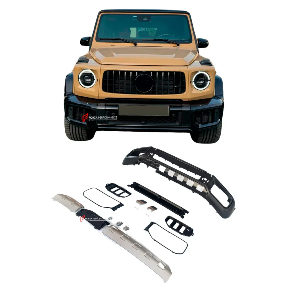 Передний бампер переделка для Mercedes-Benz G-Class W464 2018-2024 в G63 W465 AMG 2025 Мерседес Гелик гелентваген