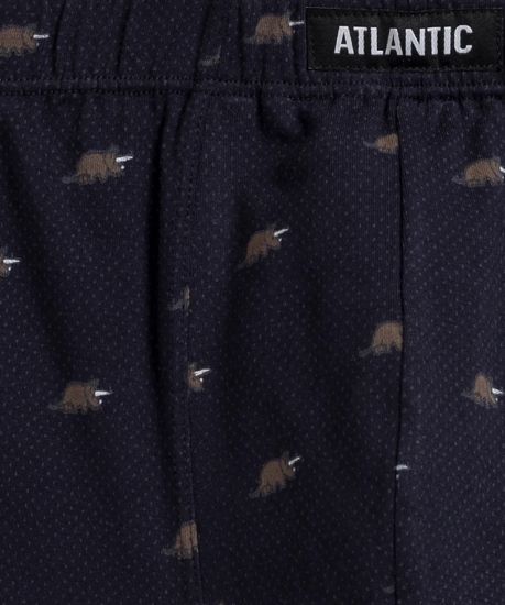 Трусы мужские боксеры (3шт), Atlantic 3MH-191,темно-синий + светло-синий + голубой