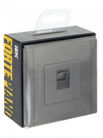 FORTE&PIANO Розетка компьютерная RJ45 кат.6 FP531 сталь IEK