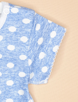 Боди Горошек (голубой)