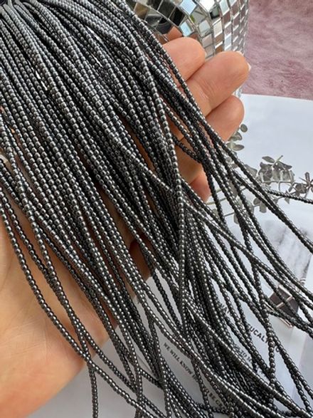 Нить бусин из гематита 2мм