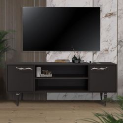 Тумба под ТВ Арт Колор matte 155см Классик Сильвер Терпкий коричневый матовый