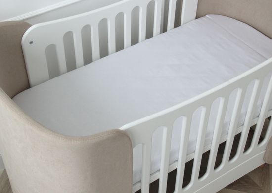 Простынь для кроватки KIDI soft от 0 до 4 лет (белый, сатин)