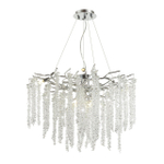 5004/8 HALL ODL23 637 серебристый/прозрачный металл/хрусталь Люстра G9 8*40W BANCHE