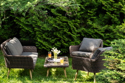 "Прованс" лаунж-зона плетеная из искусственного ротанга, цвет коричневый