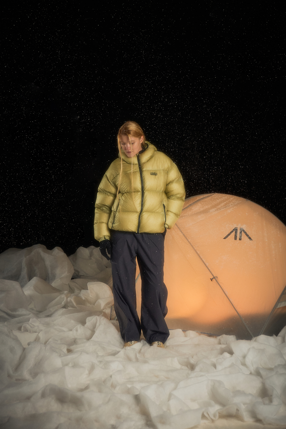 Куртка Called a Garment Puffer Fish Down Jacket "Citron"