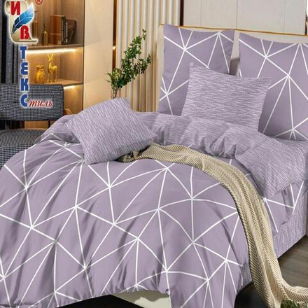 Комплект постельного белья "РУ. ИВТЕКС" дизайн: L-036, поплин Премиум-Люкс, 100% хлопок.