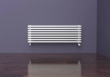 Горизонтальные дизайн-радиаторы QUADRUM 580мм с нижним подключением