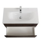 Тумба с раковиной подвесная BelBagno MARINO-CER-MINI-700-2C-SO-RNG-P Rovere Nature Grigio, раковина белая BB-8099-3-70