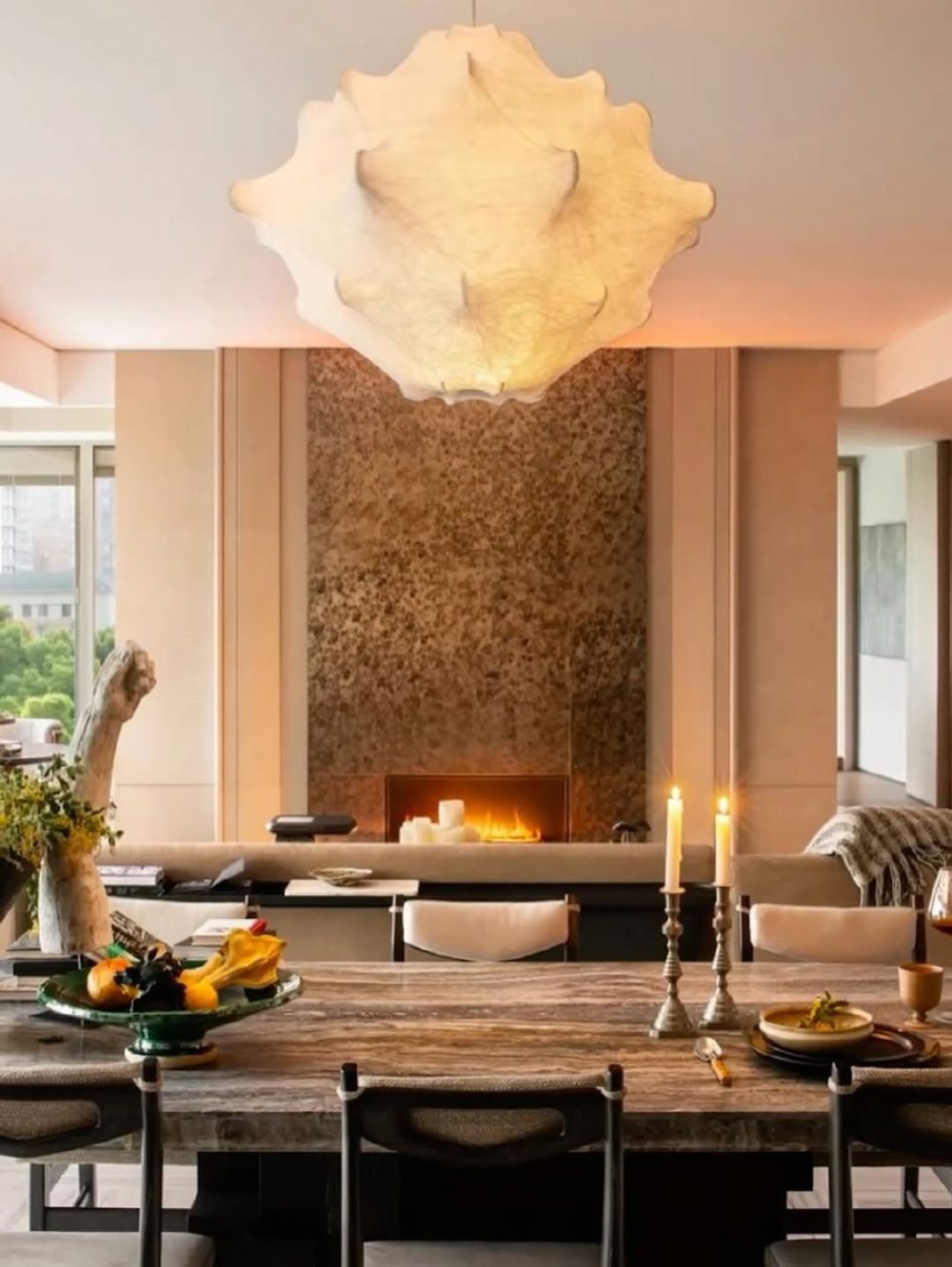 Люстра из перетянутого шёлка 🤍