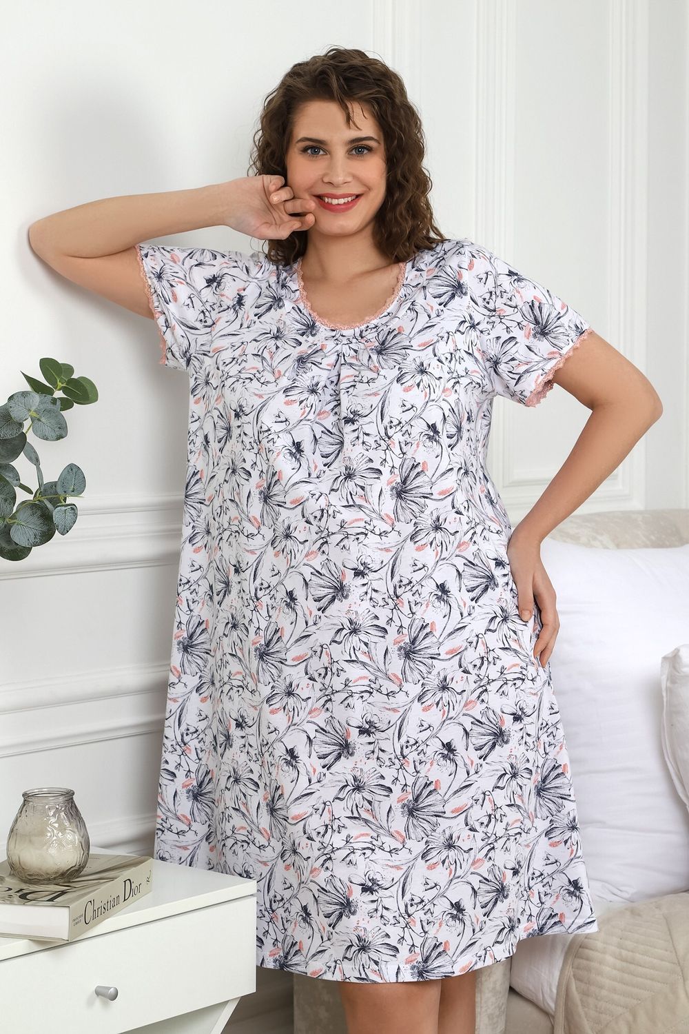 Ночная сорочка Злата Виотекс КОРАЛЛОВЫЙ