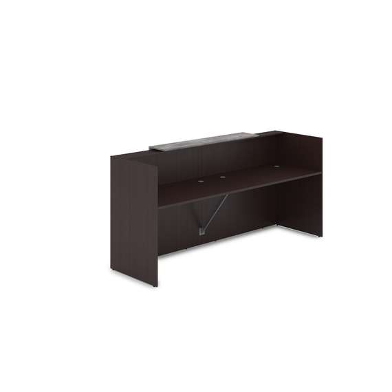 1КР-ДС.001.1 Комплект Ресепшн с фартуком ЛДСП (2432*762*1161) (с подсветкой)