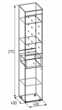 Шкаф МЦН Лойс 82