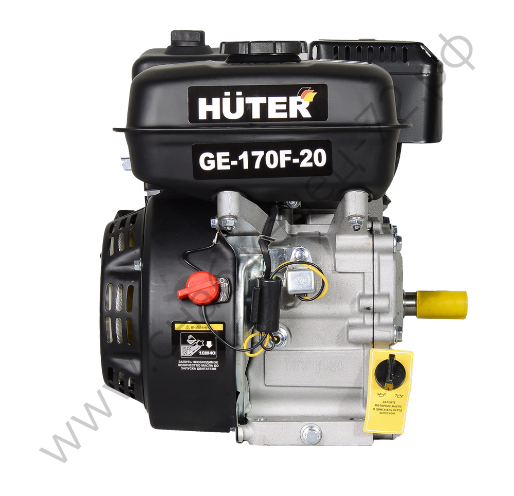 Двигатель бензиновый GE-170F-20 HUTER