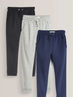 Джоггеры для девочки Next A77-468, 3 шт., Черный, Серый, Синий