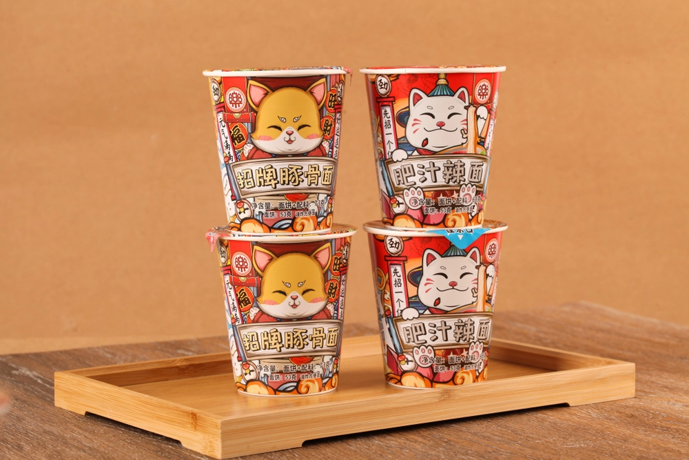 Лапша быстрого приготовления пшеничная Le Ramen Meow, Тонкоцу (со свиным бульоном)