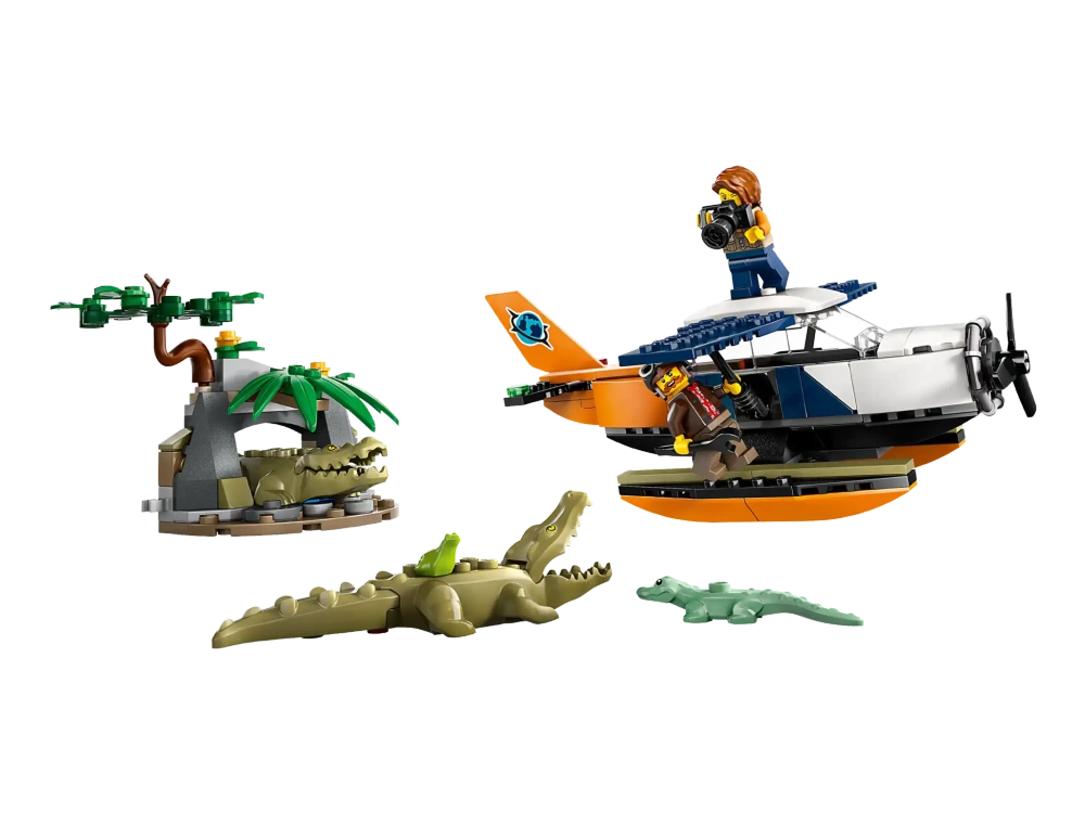 Конструктор LEGO City 60425 Исследователь джунглей: Водный самолет