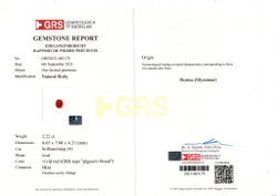 Рубин, Кушон, 2 шт / 4,32 карат, Бирма