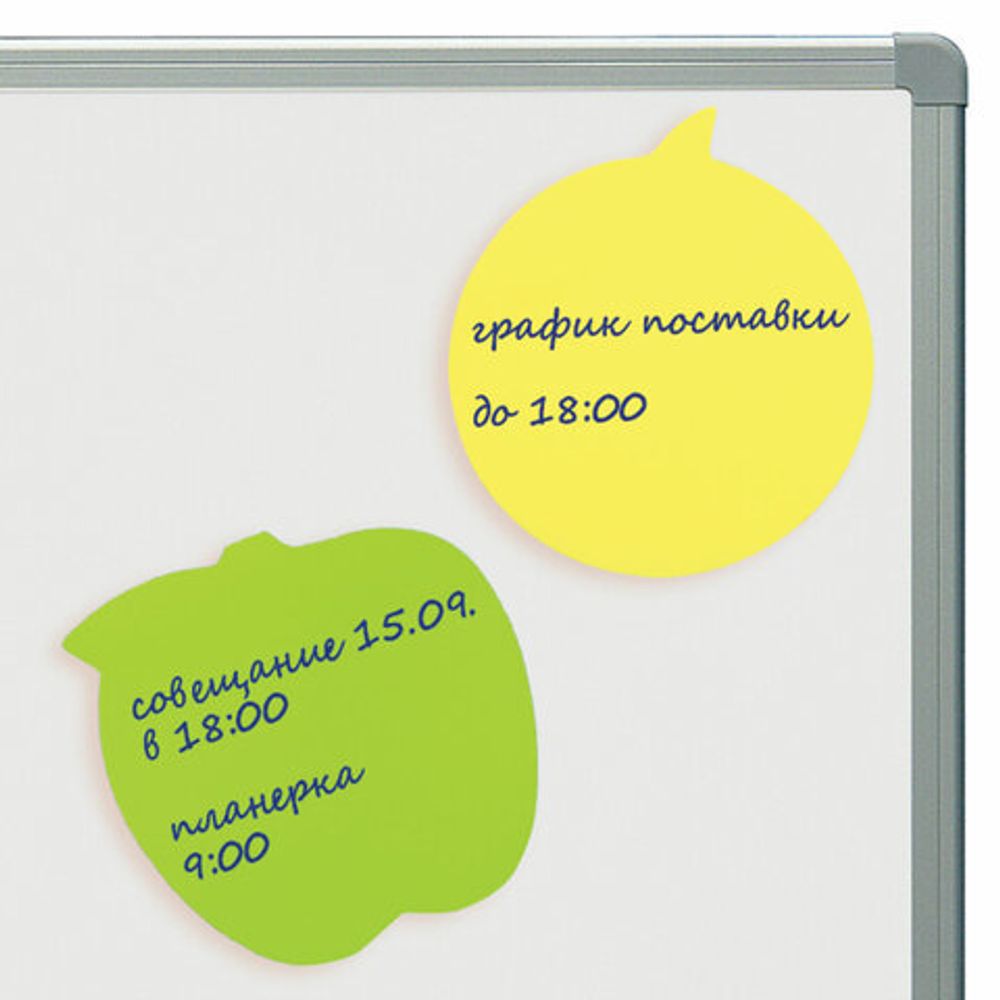 Блок самоклеящийся (стикеры), фигурный BRAUBERG, НЕОНОВЫЙ "Ассорти", 3 цвета х 50 листов, европодвес, 122711