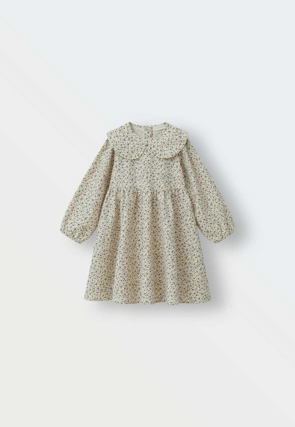 3120-329 Платье фланель (цветы на молочном)