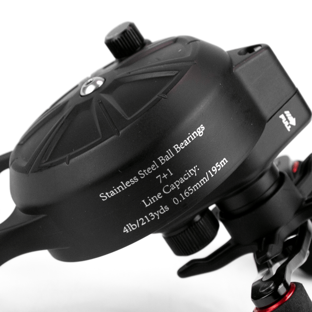 Катушка зимняя Grows Culture, Красный, L (7+1BB, мет. шпуля)