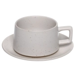 Чайная пара керамическая 250мл «Perfetto», белая