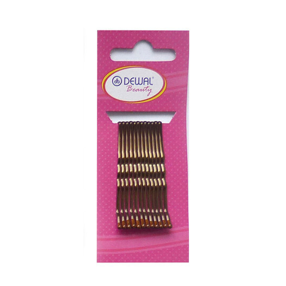 Dewal Beauty Невидимки-волна N-12Bronz, бронза, 50 мм (12 шт)