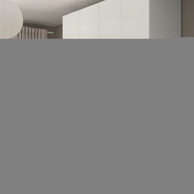 Распашной шкаф PAX FORSAND IKEA четырехдверный с 2 полками (белый)  220*60*240