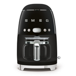 Капельная кофеварка черная стиль 50-х Smeg DCF02BLEU