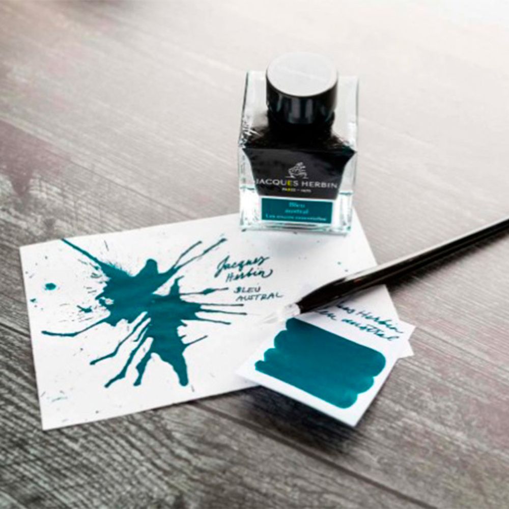 Чернила во флаконе Herbin Prestige 50 мл Bleu austral бирюзовые (13116JT) 3