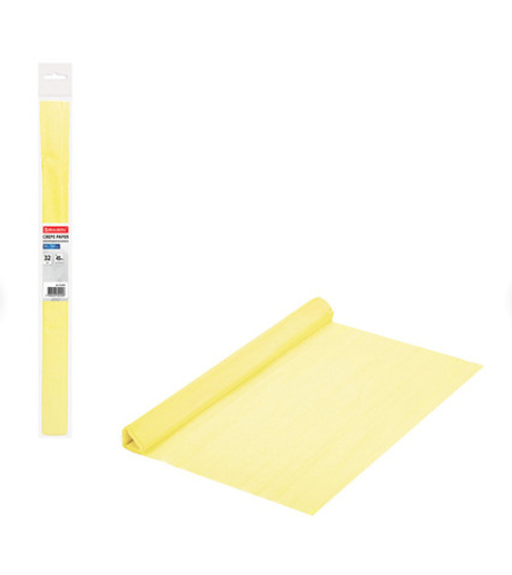 Бумага крепированная 50*250 см молочная БРАУБЕРГ (112519)