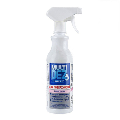 МультиДез-Тефлекс для мытья поверхностей BUBBLE GUM (с триггером), 0,5л
