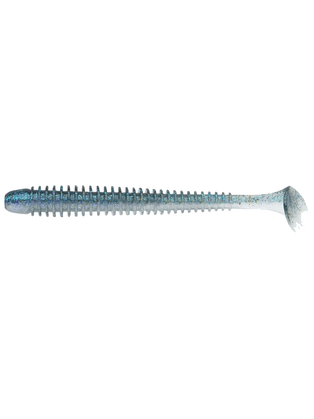 Приманка силиконовая Keitech Swing Impact 4.5" #417 Gold Flash Minnow, 3 упаковки по 6 штук