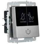 BRITE Кнопка звонка с индикацией для отелей 10А ВС10-1-9-БрС сталь IEK
