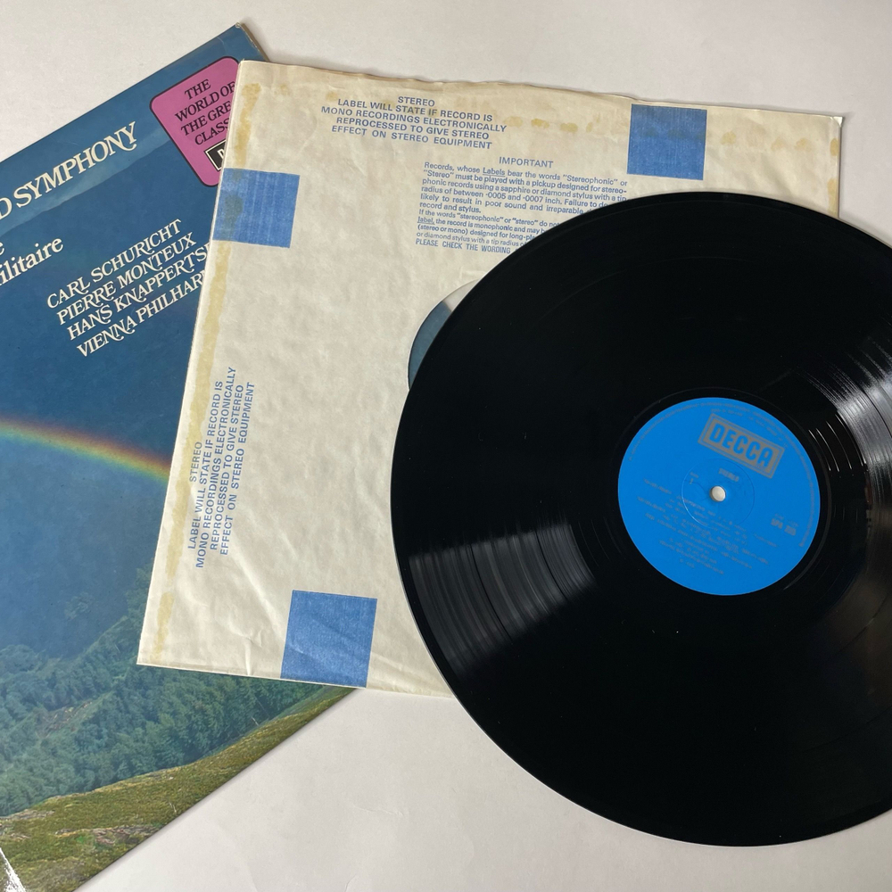 Винтажная виниловая пластинка LP Schubert Шуберт Carl Schuricht, Unfinished Symphony / Rosamunde / Marche Militaire (Англия 1972)