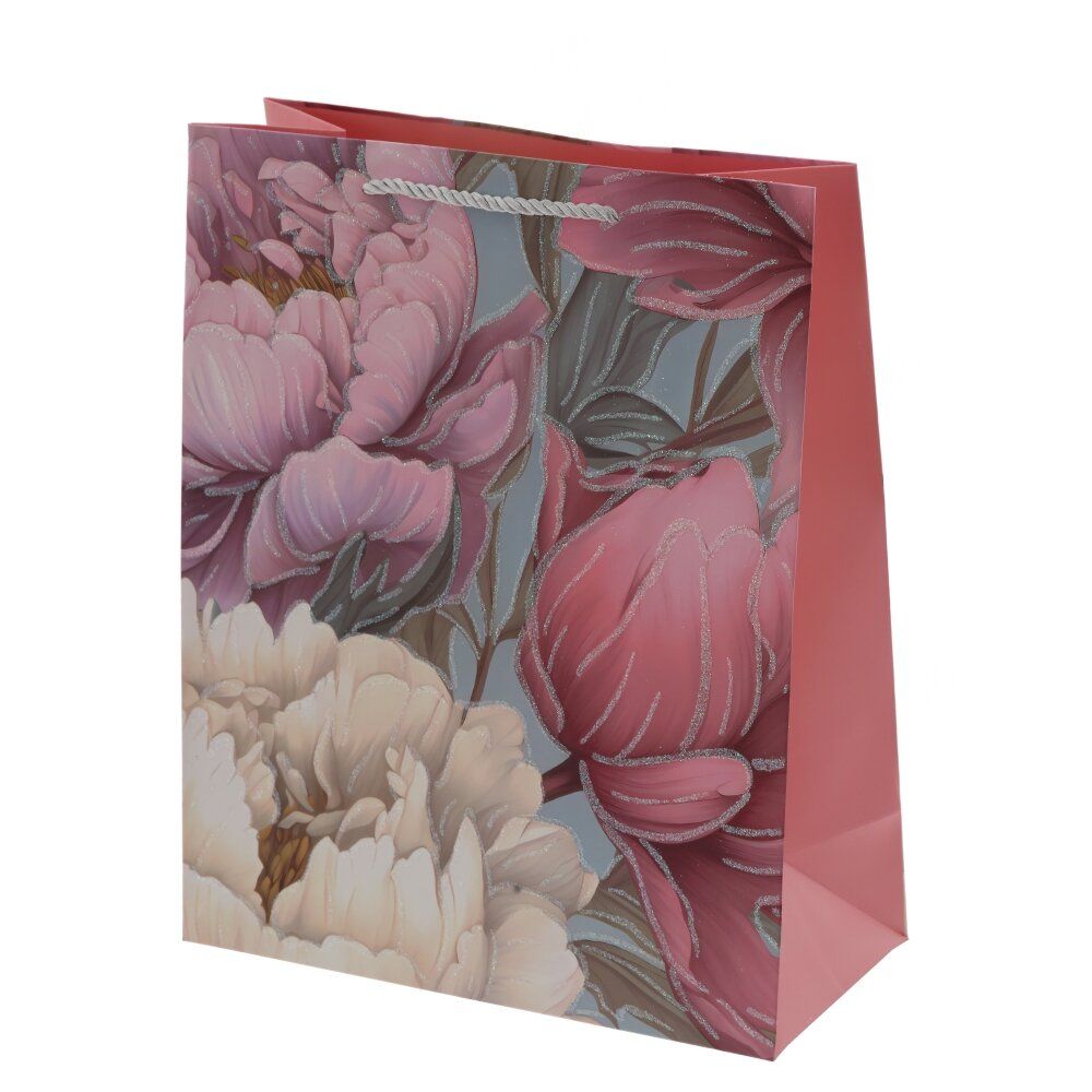 GAEM Пакет подарочный M (бумага 210г/м2, блок 12шт), L26 W12 H32 см, 4в.