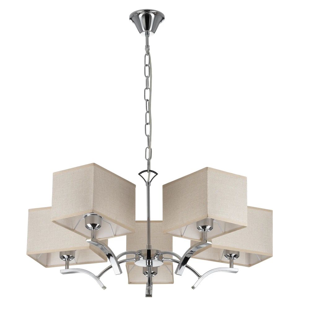 Citilux Эвора Квадро CL460251 Люстра с бежевыми абажурами