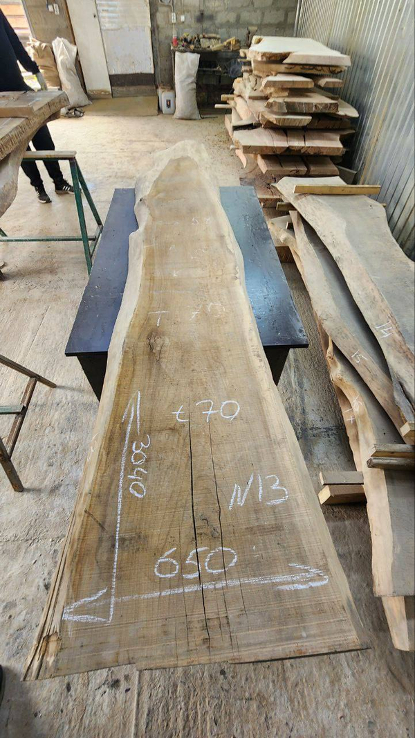 Орех 304 см (Д) × 65 см (Ш) × 7 см (Т)