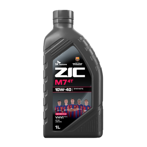 Моторное масло для 4Т-двигателей Zic M7 4T 10W-40, синтетическое, 1 л