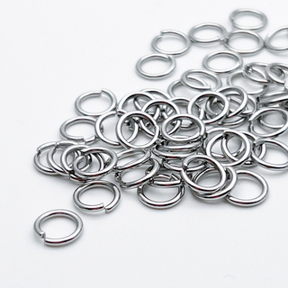Колечки соединительные, сталь, размер 6,5*0,9 мм, цена за 3 грамма