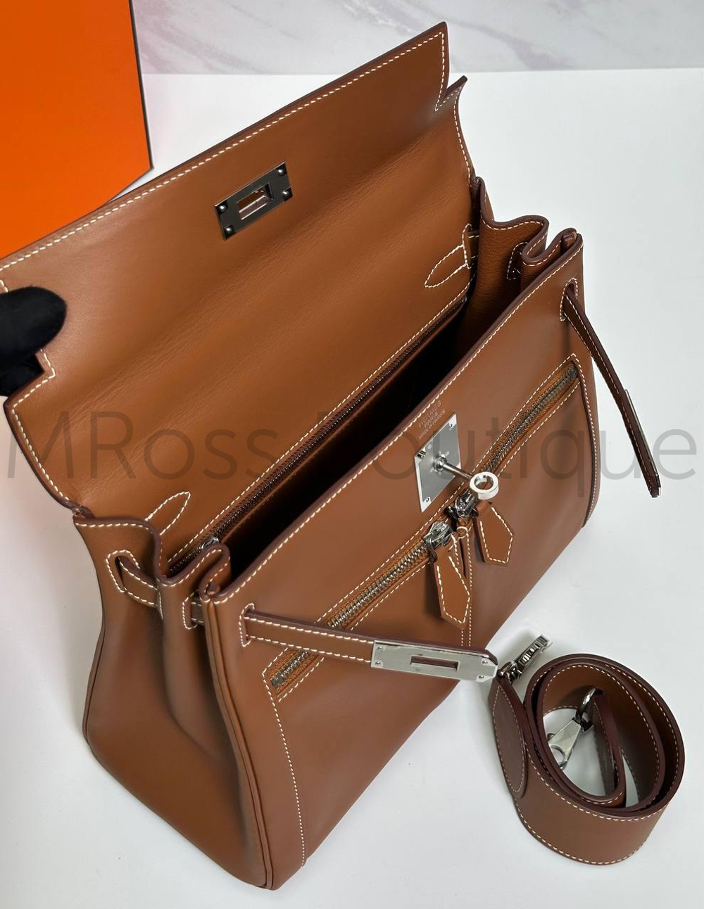 Hermes Kelly Lakis сумка женская кожаная светло-коричневый