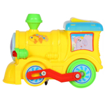 0403827/Игрушка на батарейках "Паровозик" цвет желтый, свет., звук. эфф., в/к 17*13*10см/54